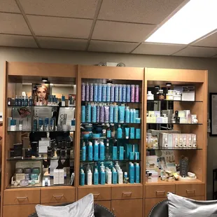 Lots of product available for purchase! Professional hair products for treated hair!