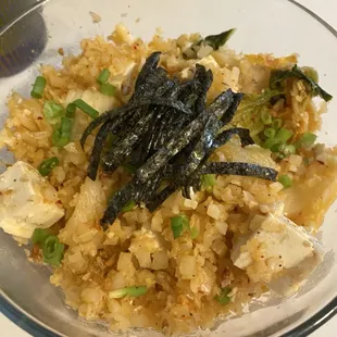 Kim Chi Cauliflower fried &quot;rice&quot;