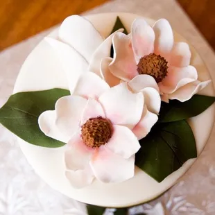 Top layer of our wedding cake from Studio Cake, before we devoured it.