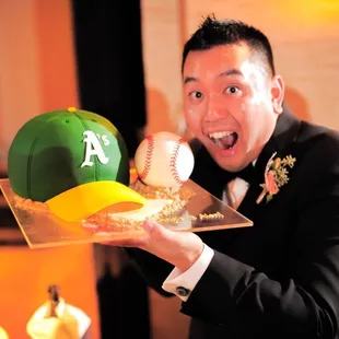 BEST GROOMS CAKE EVER!!!! Go A's!!!