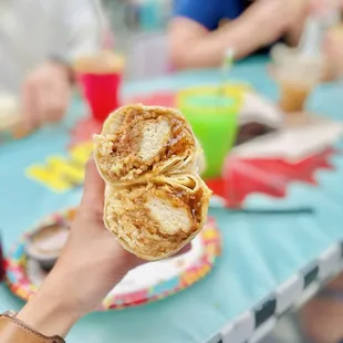 Orange Chicken Burrito