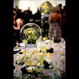 We love to mix heights on low tables