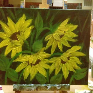 This is the first painting I ever did. Museum worthy and sellable? No, but better than I expected and so much fun!