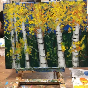 My masterpiece! Birch trees