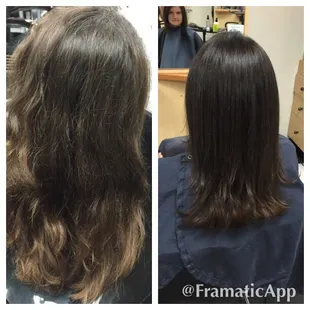 What a difference a gloss and great cut can make!!