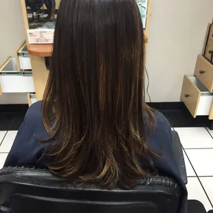Subtle balayage by stylist Ashleigh Dean