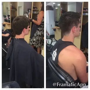 Stylist Ginny does awesome men's cuts!