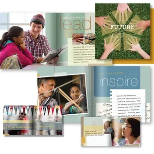 Studio Hill Design loves working with educational institutions. Look Book and branding created for Sandia Prep.