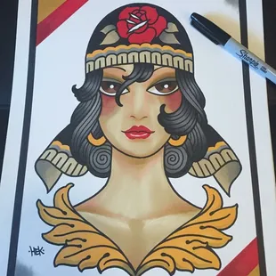 Traditional style marker work by David "HEK" Rogers!