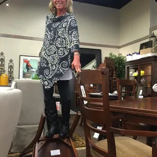 At Studio J, we not only stand behind our furniture... We stand ON it!