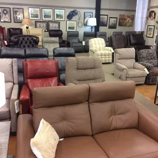 A full selection of recliners