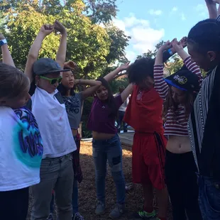 Johnny 5 from #TURFinc dance showing the kids how to "bone break".