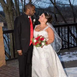 One of our lovely couples on their wedding day.