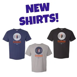 We've got Studio Records Tulsa t-shirts in three spiffy colors &amp; assorted sizes - great quality too!