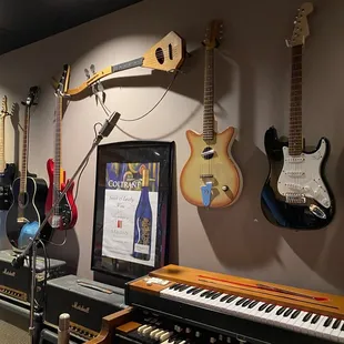 a variety of musical instruments