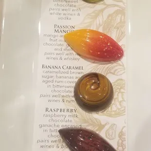 The beautiful chocolate plate