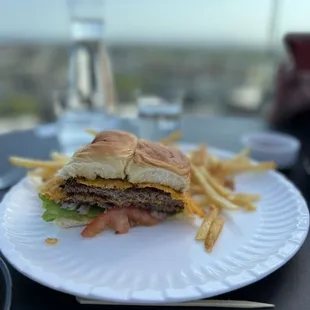 x2 burger patties in Hawaii rolls