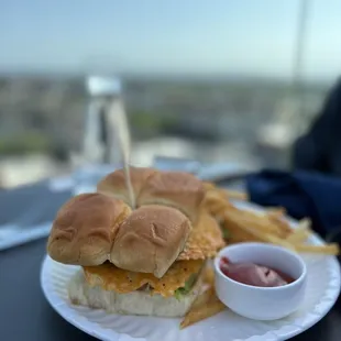 x2 burger patties in Hawaii rolls
