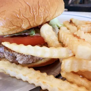 Grilled Chicken Sandwich and fries