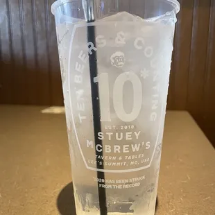 Cute water (plastic) glass