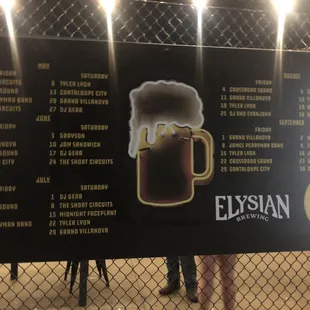 Band schedule