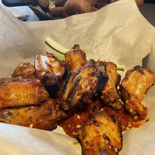 Asian charred wings
