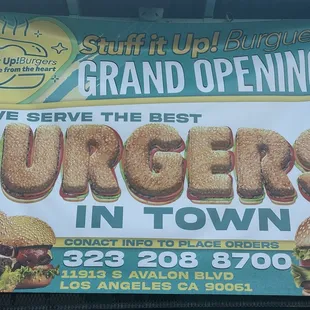 This is the front of the burger shop!