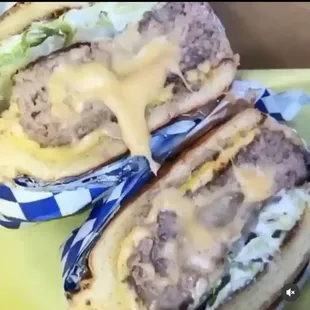 Stuffed Cheese Burger