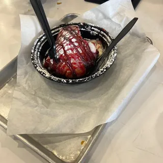 Fried Red Velvet Cake
