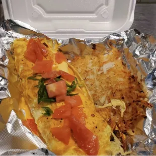 Veggie omelette