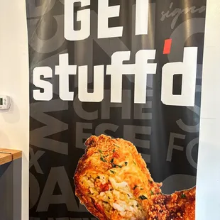 a sign for get stuffd