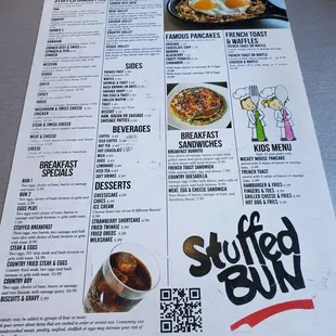 Large Breakfast Menu.  Saturday 2/4/2023