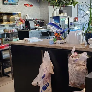 View at checkout counter as I&apos;m waiting to pay our lunch bill.  Saturday 2/4/2023