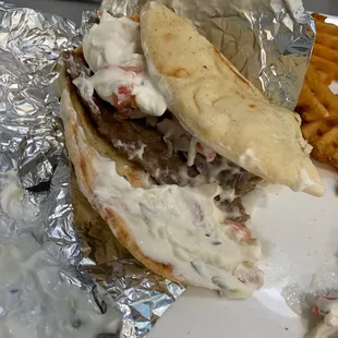 Sloppy mess and tasted gross
