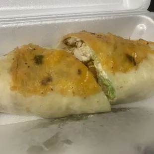 Buffalo Fried Chicken Wrap