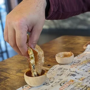 Soujouk and mixed cheese