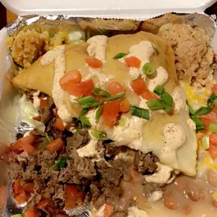 #6 One of their tasty stuffed sopapilla plates!