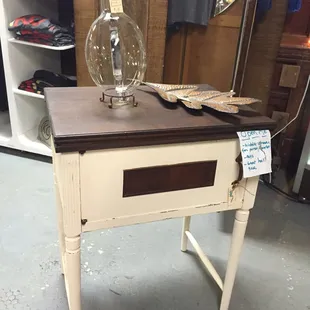 Wow. That's what you do with an old sewing cabinet.