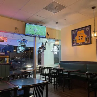 a view of the inside of a restaurant