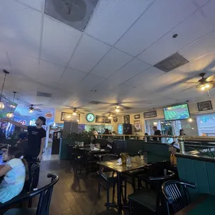 Classy pizza joint. Video games, beer, plenty of TVs and seating