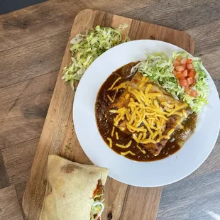 Get your stuffed sopa your way, handheld or smothered.