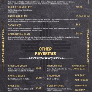Our amazing menu, everything made fresh, with local ingredients.