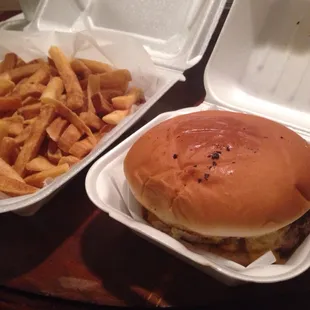 The Stumble Burger W/Cheese $7.25 Basket of Fries (2 servings) $3.00