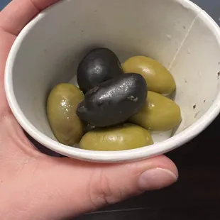 Large and delicious olives