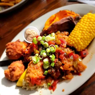 Smothered Gator steak
