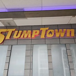 a sign for stumptown