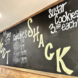2024 Sweet Shack Menu