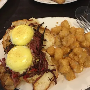 a plate of food on a table