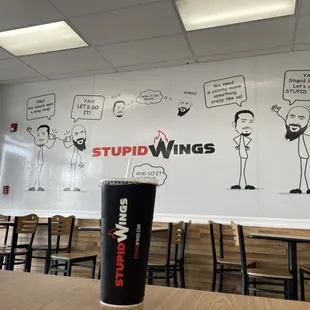 a cup of coffee on a table