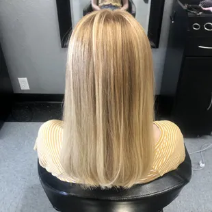 Cut + Color Combo (Babylights &amp; Balayage) half head Hair by Shantal